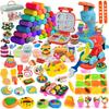 Jecimco Wheat Clay 72 Pieces Luxury Set DIY Clay Play Toys Children Handmade Tools Boys Girls Birthday Gift Indoor Play Clay Toy