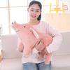 Simulation Lying Down Pig Sleeping Doll Throw Pillow Pink Piggy Plush Toy Pig Doll Birthday Gift Girlfriend