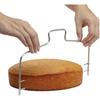 Adjustable Double Slice Bread Cutter Durable Leveler Stainless Steel Cake Baking Accessories