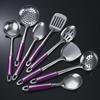 Stainless Steel 8-Piece Kitchenware Set: Cooking & Frying Spatulas, Soup & Rice Spoons, Colander.