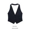 Kaslead New Arrival Women's Clothing Fashion Style Fashion All-Match Silm Hanging Collar Vest 1255880 422