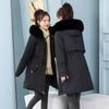 Winter New Velvet Thickened Parker Cotton-padded Clothes Women's Loose Cotton-padded Clothes Korean Version Versatile Waist Cotton-padded Jacket Tide
