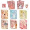 8 Styles of Ancient Young Woman Stickers DIY Hand Account Small Card Mobile Phone Case Decoration Korean Ins Waterproof