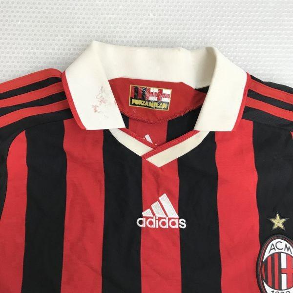 Adidas AC Milan 2008-2010 Serie A Soccer Uniform Men’s XS-S Black Red