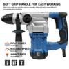 8 Amp 1000W SDS-Plus Rotary Hammer Drill with Vibration Control and Safety Clutch,Heavy Duty