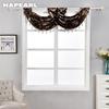 1 PC NAPEARL Luxury Flower Retro Style Wave Curtain Beaded Valance Design Fashion Window Jacquard Curtain Home Decor