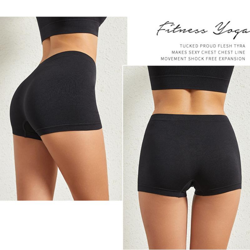 High Waist Women's Underwear Panties Yoga Underwear Ladies Breathable Underpants Plus Size Short Pants Cotton Panties Shorts Underwear