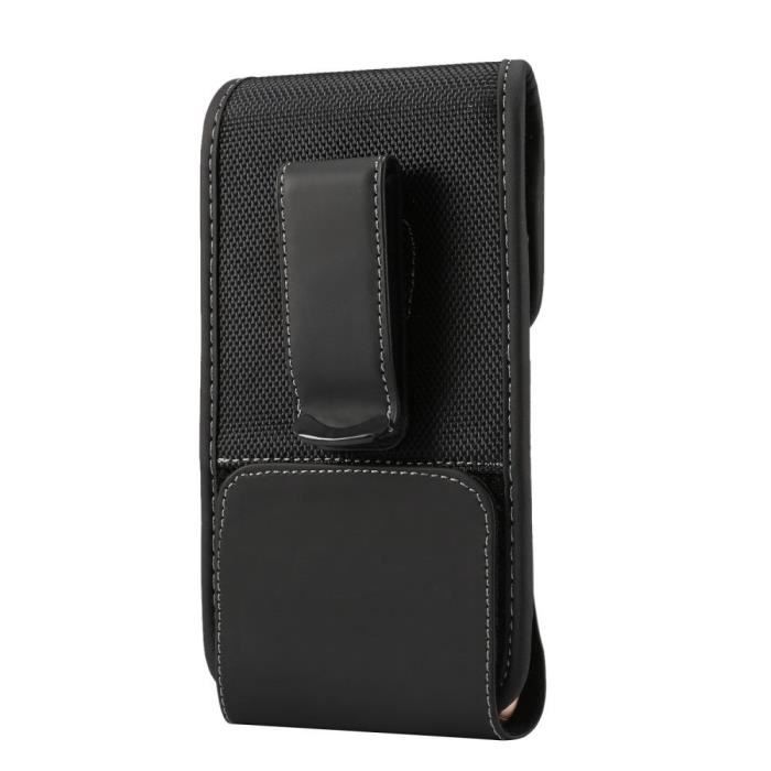 Nouveau Style Étui Housse Nylon Avec Rotation Clip De Ceinture Pour Leagoo Kiicaa Power > Noir