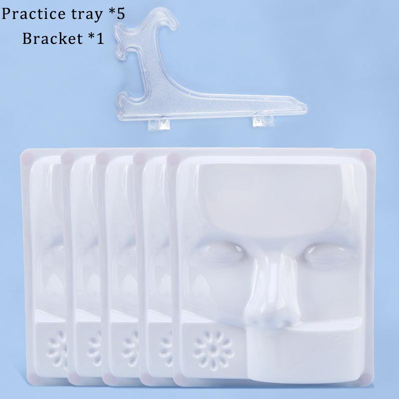 Original Design False Eyelashes Training False Face Model Practice Tray Beginner Plastic Model