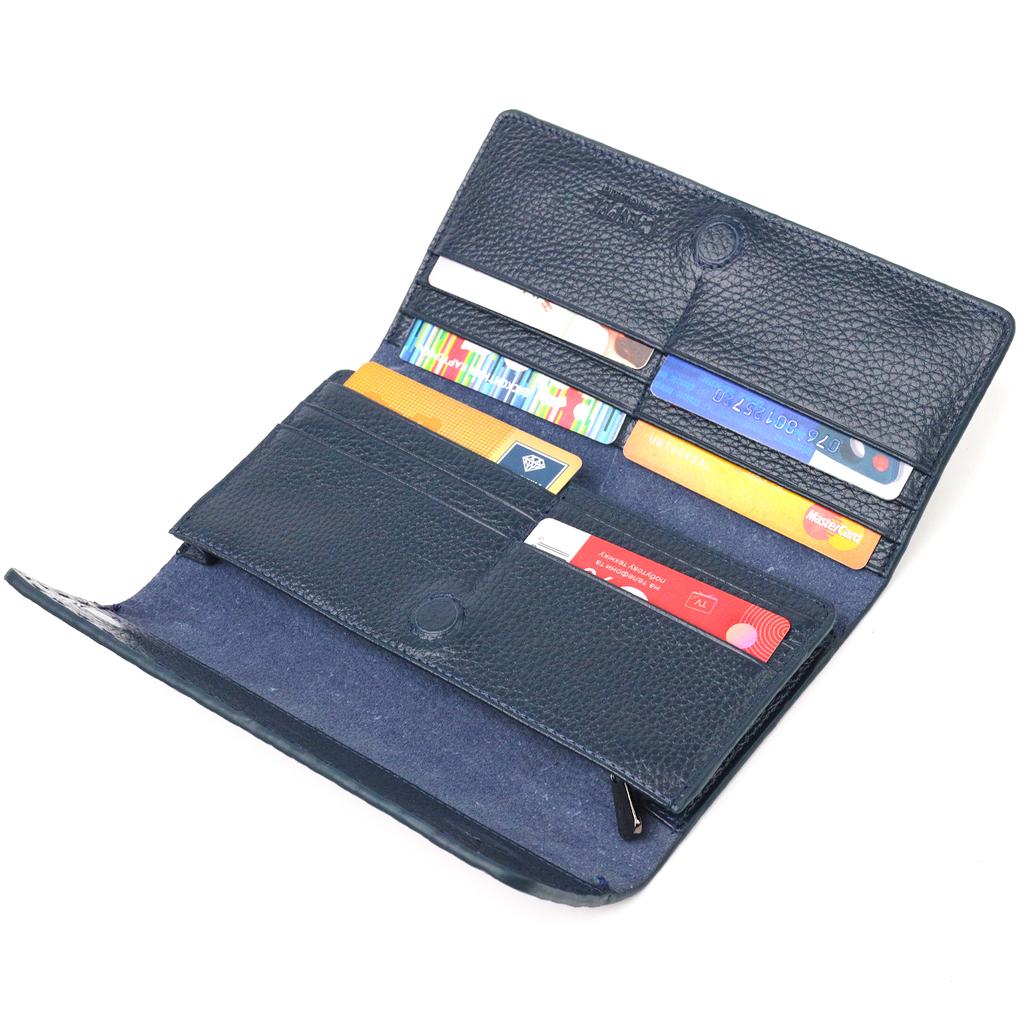 Beautiful Roomy Women's Wallet Made of Genuine Leather with Snake Embossing CANPELLINI Wallet 21663 Multicolored