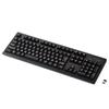 Elecom Keyboard Wireless (Receiver Included) Premium Membrane Full Keyboard 10 Million Times Durable Black TK-FDM088TBK