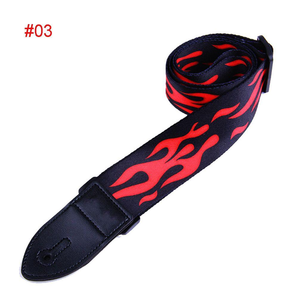 Fashion Multi-Color Adjustable High Quality Guitar Strap Nylon Bass Belt Blue Lighting Design