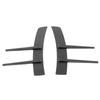 Pair Front Bumper Flanking Spoiler Carbon Fiber Style Self Adhesive Universal Decoration