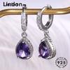 Lindon Women Zircon Water Drop Shaped Earrings Female Gifts