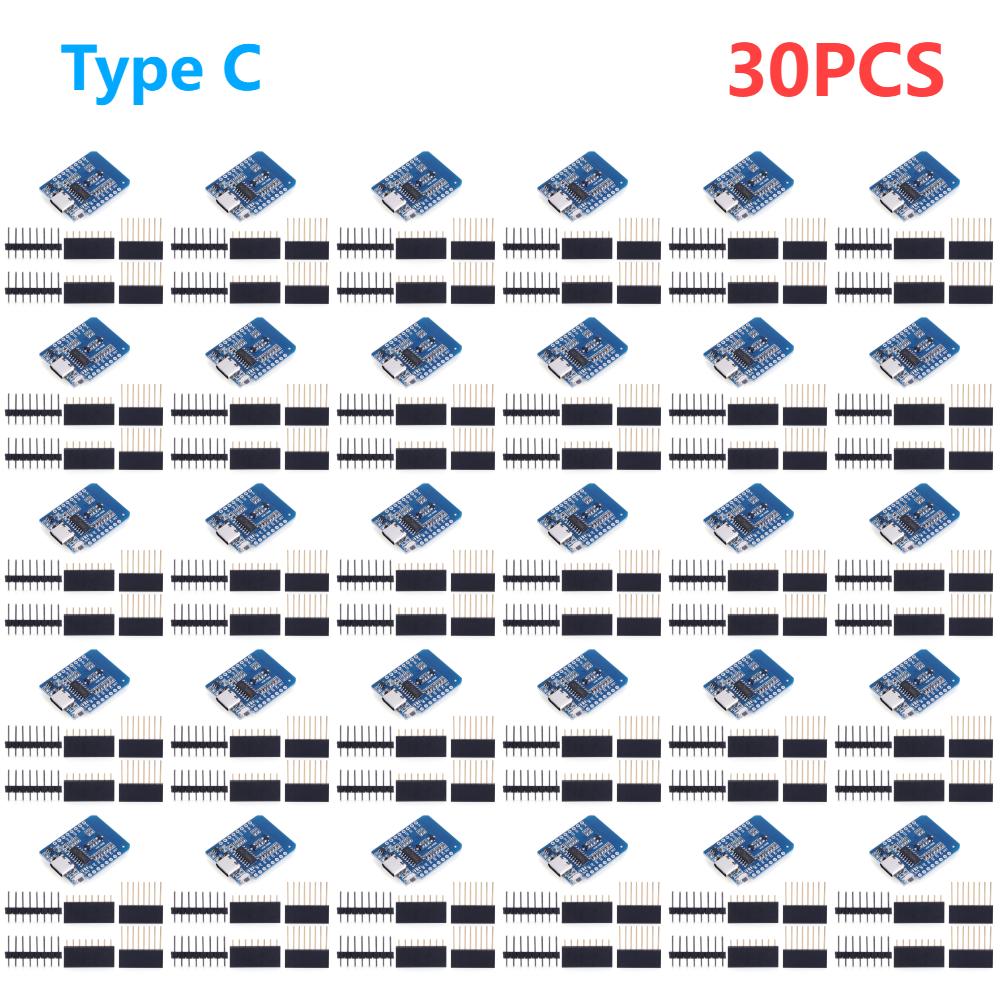 1-30PCS ESP8266 D1 Mini WIFI Development Board ESP-12F CH340 V2 Usb Wemos Wifi Development Board D1 Mini Nodemcu Lua Iot Board