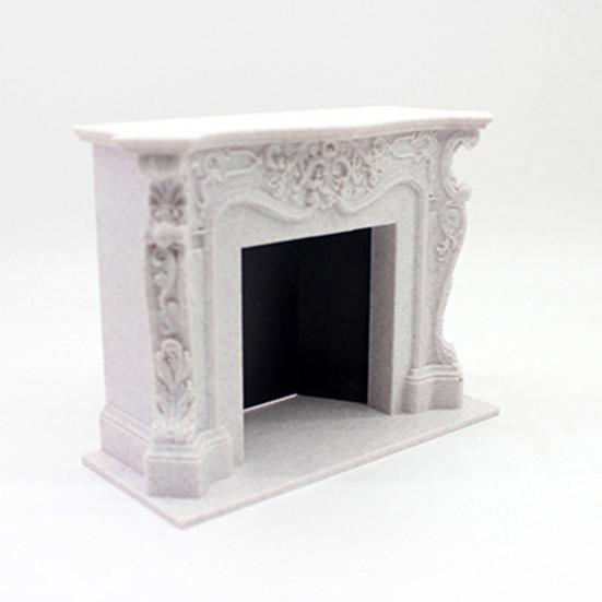 Mini Fireplace Model Toy for 1:12 Doll Houses Realistic Pretend Play Display Fireplaces European Style Hearth Model Accessories Photography Prop