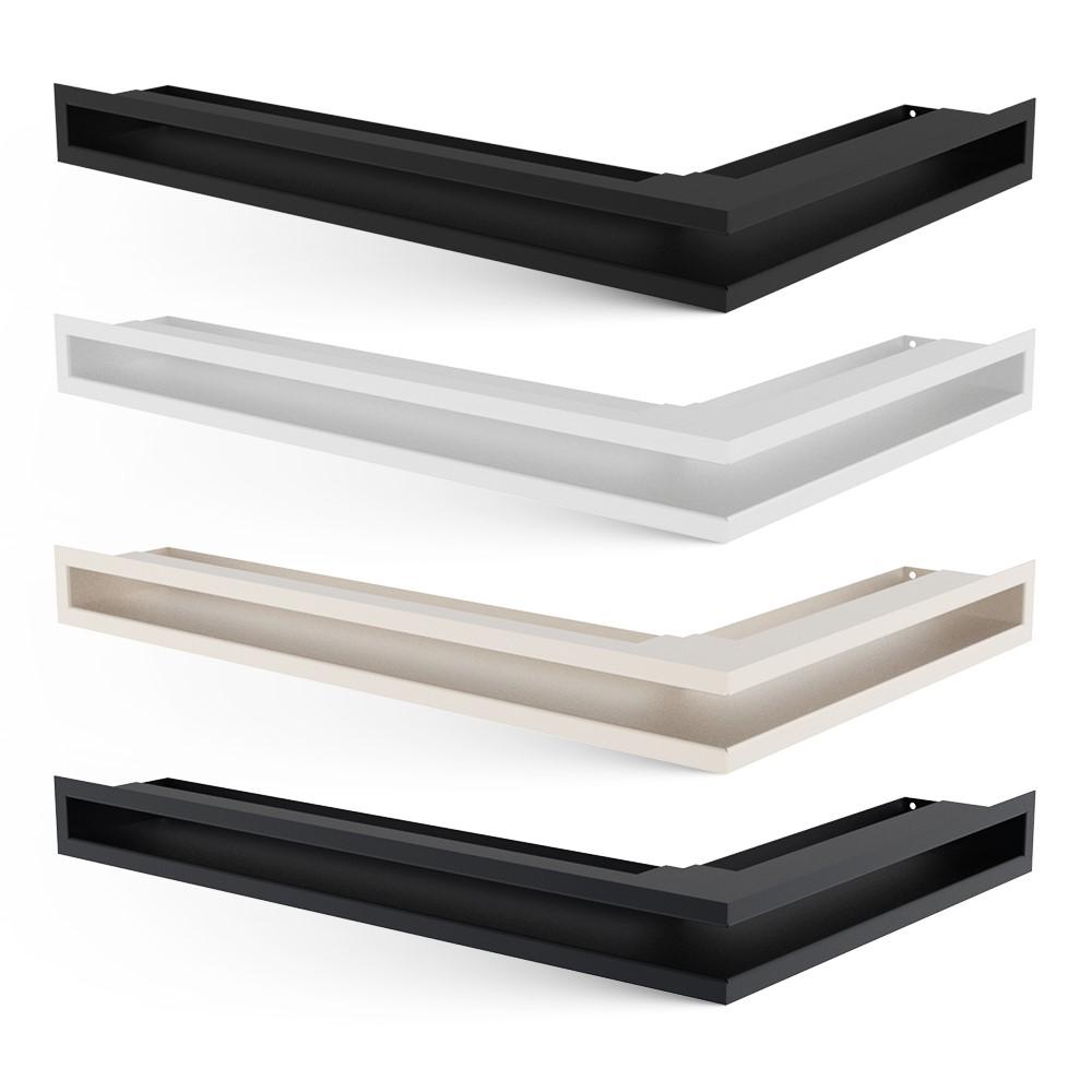 Vent Cover LUFT Corner 56x56x9 White Slim