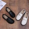 Loafers Women's 2024 Summer New Women's British Style Small Leather Shoes One Pedal Women's Shoes Casual Small Fragrant Single Shoes