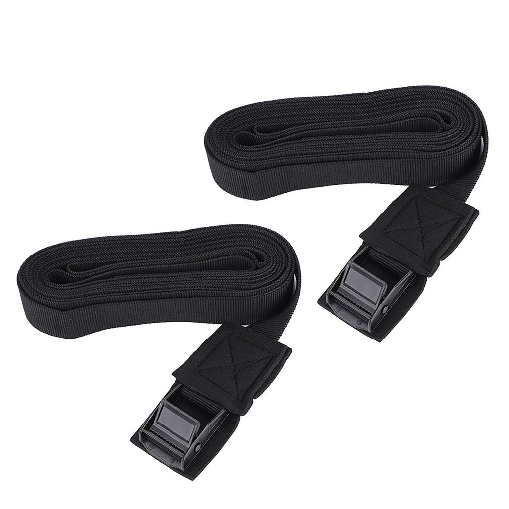 2pcs Set Outdoor Lashing Tie Surfboard Kayak Roof Rack Cam Buckle Lock Tie Down Strap Top Rack