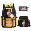 3Pcs/set Cute  Printed Backpack with Shoulder Bag Pencil Case Schoolbag Teenager Student Boy Girl Large Capacity Bookbag