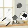 5 Pack Of Black Creative Fly Swatter Mosquito Swatter Stainless Steel Expansion Design Fly Repellent Supplies