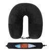Travel Neck Pillow With Fillable Clothing U-Shaped Pillowcase Extra Storage Bag Velvet Neck Pillow Cover For Airplane Travel