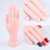 Practice Hand For Manicure Nail Hand Training Model Flexible Movable Prosthetic Soft Fake Nail Printer Manicure Nails Tool