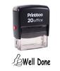 Printtoo WELL DONE Self Inking Rubber Stamp Office Stationary Custom
