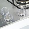 6Pcs Clear Stove Knob Safety Covers Child Safety Guards Heat Resistant Child Proof Lock for Oven
