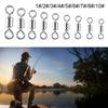 Bearing Barrel Rolling Swivels Fishing Connector Fishing Rolling Swivel Connector Solid Ring