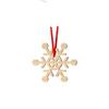 Christmas Snowflake Wood Chip Decoration 2D Wooden Pendant