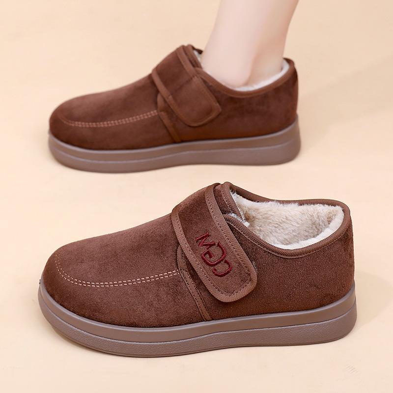 Shoes Women's Winter New Snow Boots Fleece Thickened Warm Women's Cotton Boots Casual and Comfortable Mother Shoes Versatile Women's Shoes