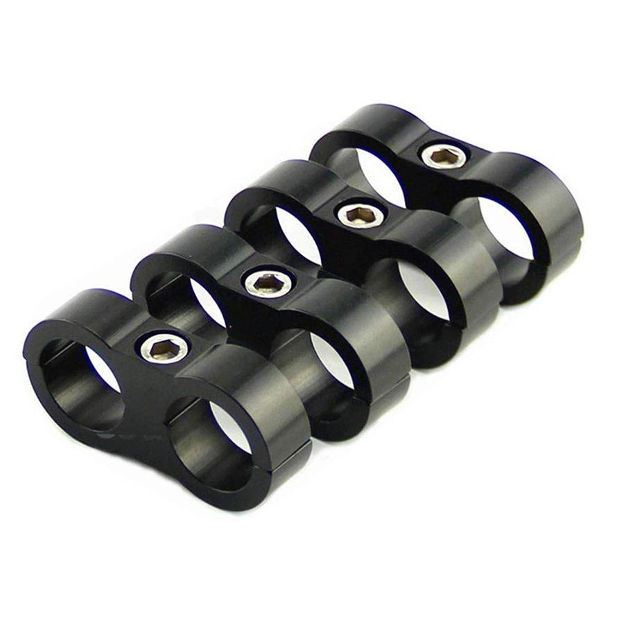 8x Хомут-разделитель шланга Фитинг Соединитель 4AN 11мм Для армированного масло-топливного шланга