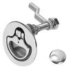 Boat Cam Latch Stainless Steel Marine Hatch Pull with Back Plate