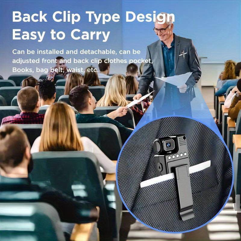 Smart Recorder - 180 Degree Rotatable Lens, Handheld Pocket Camera, USB Charging, Perfect Gift for Holidays and Birthdays (SD Card Not Included)