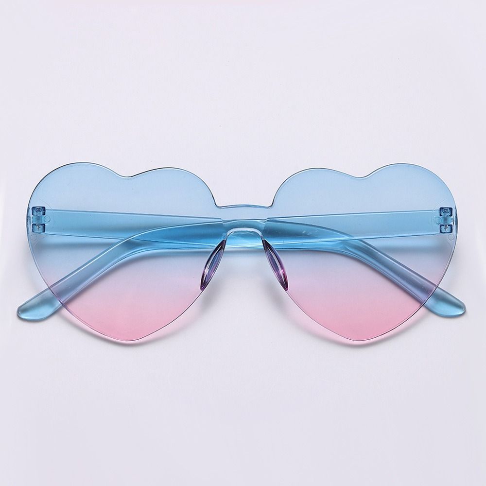 Adults Colorful Candy Color Party Sun Glasses Shades Heart Glasses Heart-shaped Sunglasses
