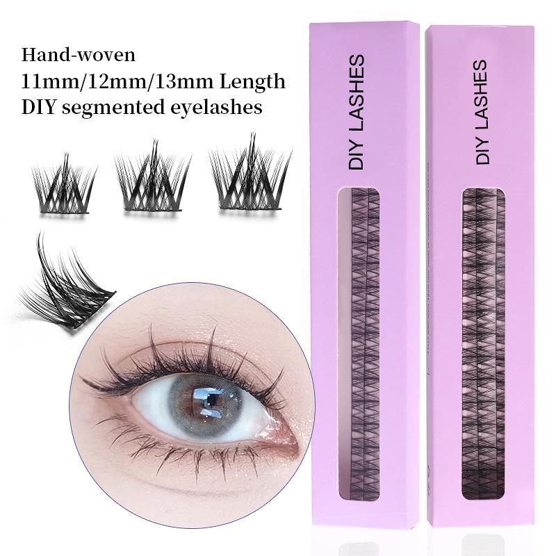 Lazy Trilogy False Eyelashes Diy Fairy Hair Self-Grafting Segmented Eyelashes Fishtail Natural Eyelashes