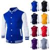 Jacket European Men's Casual Men's Stand Collar Baseball Jacket