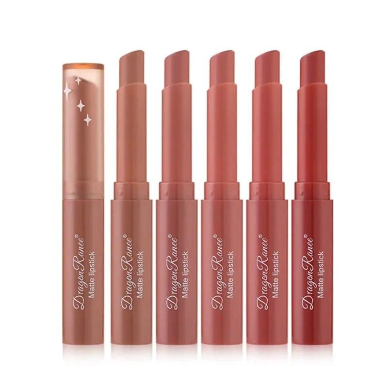 1Pc Nude Matte Lipstick Waterproof Long Lasting Lip Sticks Not Fading Sexy Red Velvet Lipsticks Women Make Up Cosmetics