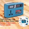 120W Lithium Battery Inverter 3 USB Ports DC 21V To 220V Power Converter Transformer Smart Multifunction Inverter Adapter