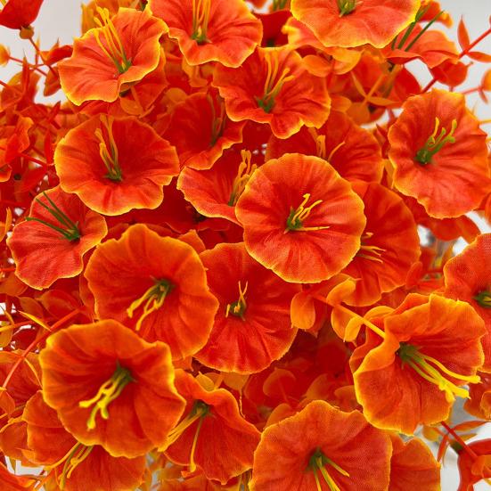 Autumn Artificial Violet Flower with Eucalyptus Leaves 7 Fork Fake Silk Flower Home Festival Table Centerpiece Indoor Outdoor Faux Bloom Decoration