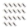 20Pcs Luminous Fishing Tackle Connectors 3-Way Rolling Swivels Accessories