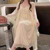 Women's Mesh Pajamas Sexy Fairy Suspender Skirt Nightgown Two-piece Set