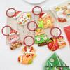 Handmade Christmas Cartoon Resin Keychain Pendant