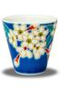 Waza No Kura Lucky Sake Cup, Kutani Ware, Cherry Blossom Design, Ceramic, Brand Name, Japanese Tableware, Made In Japan
