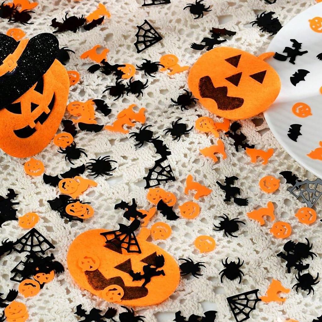 15 G Mixed Witch Ghost Bat Pumpkin Star Confetti Glitter Crafts Paillettes Scrapbook Accessories DIY Halloween Party Decoration