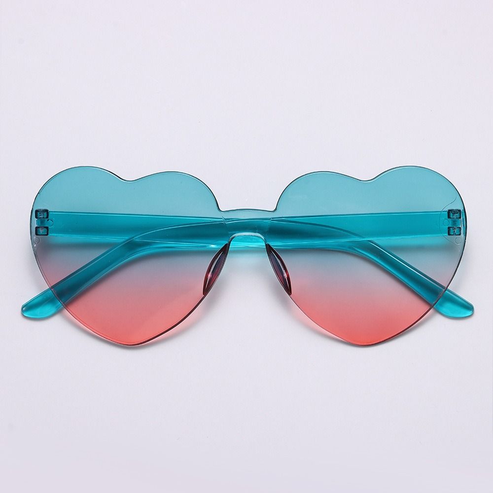 Adults Colorful Candy Color Party Sun Glasses Shades Heart Glasses Heart-shaped Sunglasses