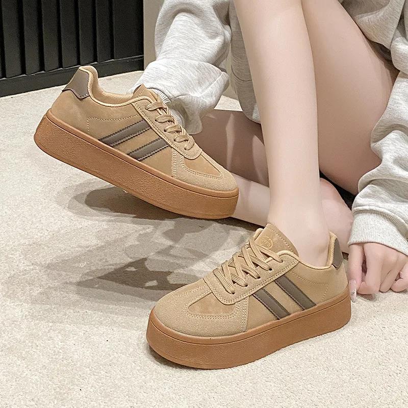 Fashion Fashion Casual New Designer Luxury Board Shoes for Women Spring Autumn Increase Platform Sneakers Woman Korean Zapatos De Mujer