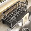 Kitchen Sink Drain Rack Organizer Stainless Steel Self-draining Sink Shelf Soap Sponge Holder Dishcloth Towel Rack Filter Basket