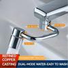 108° Rotating Faucet-Extender Universal Kitchen Faucet Extend 2 Mode Splash Filter Extension Multifunctional Stainless Steel